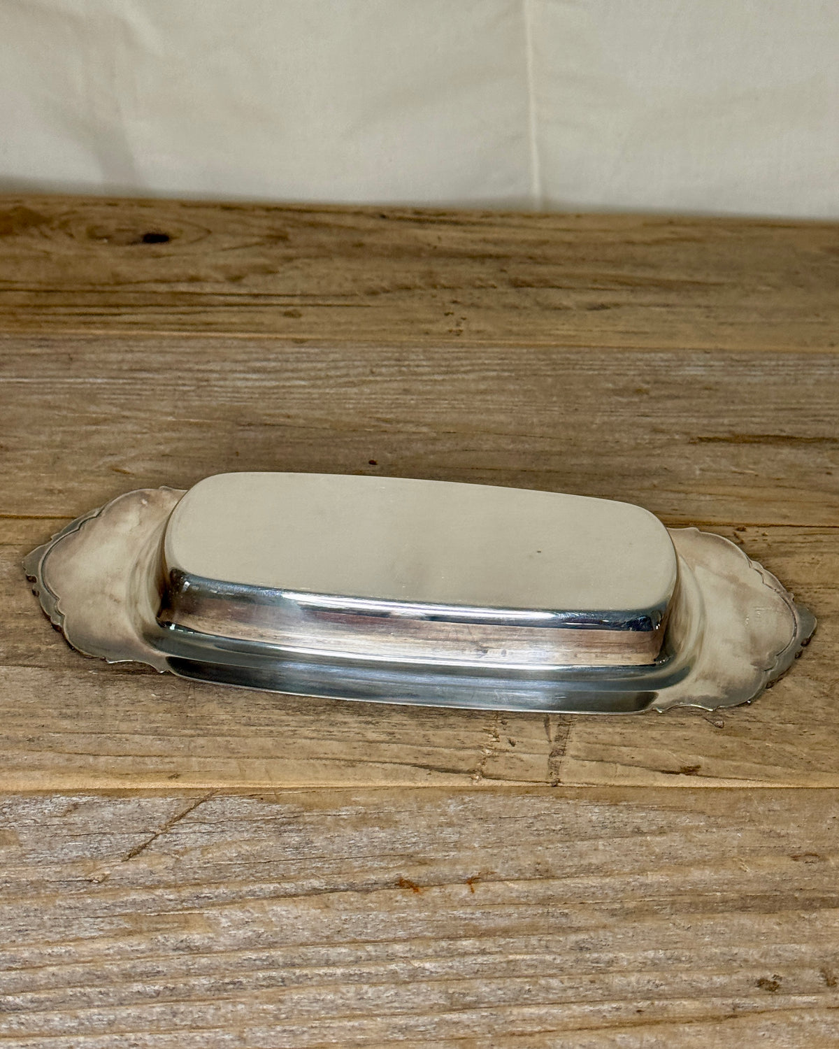 Baroque by Wallace Silver Plated Butter Dish