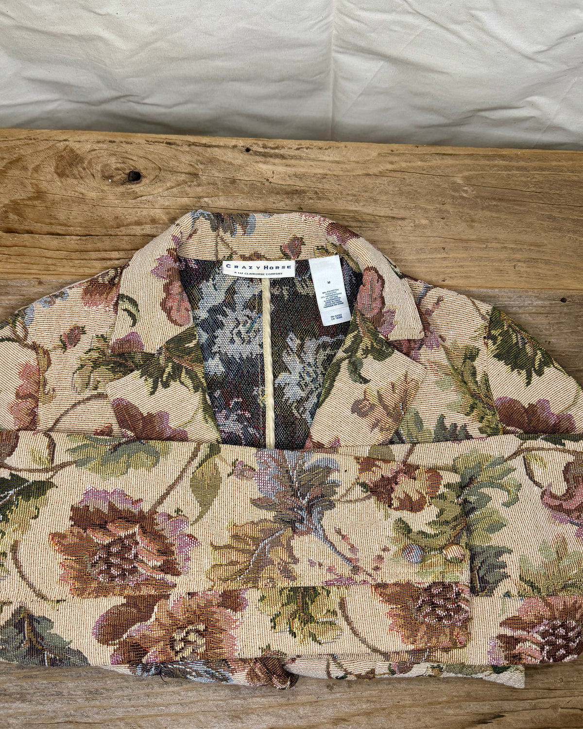 Crazy Horse Floral Tapestry Blazer