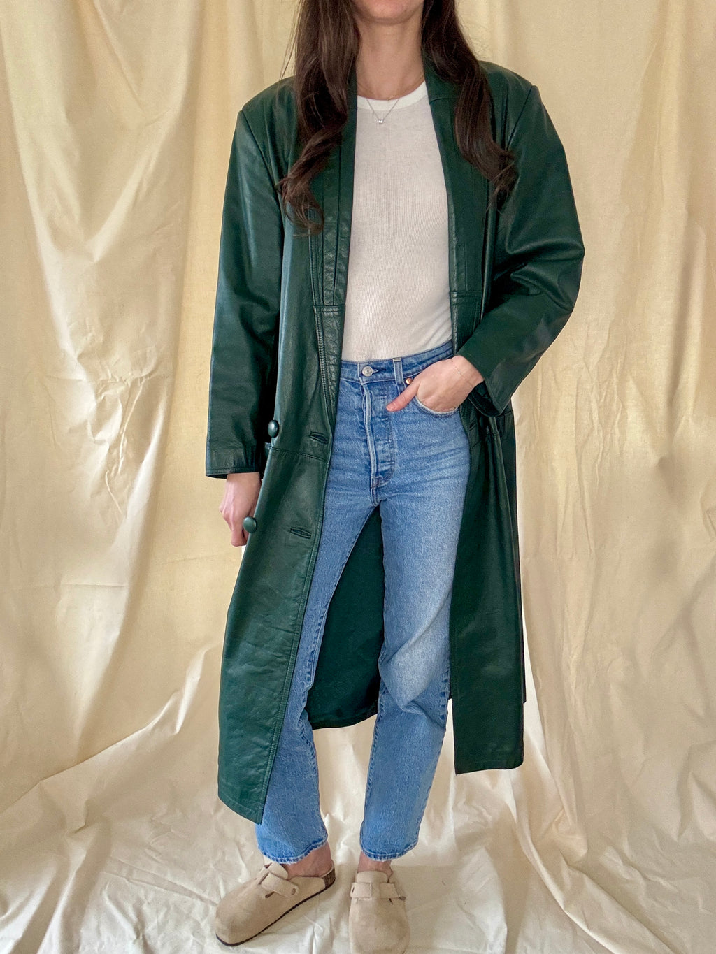 G-III Leather Trench Coat