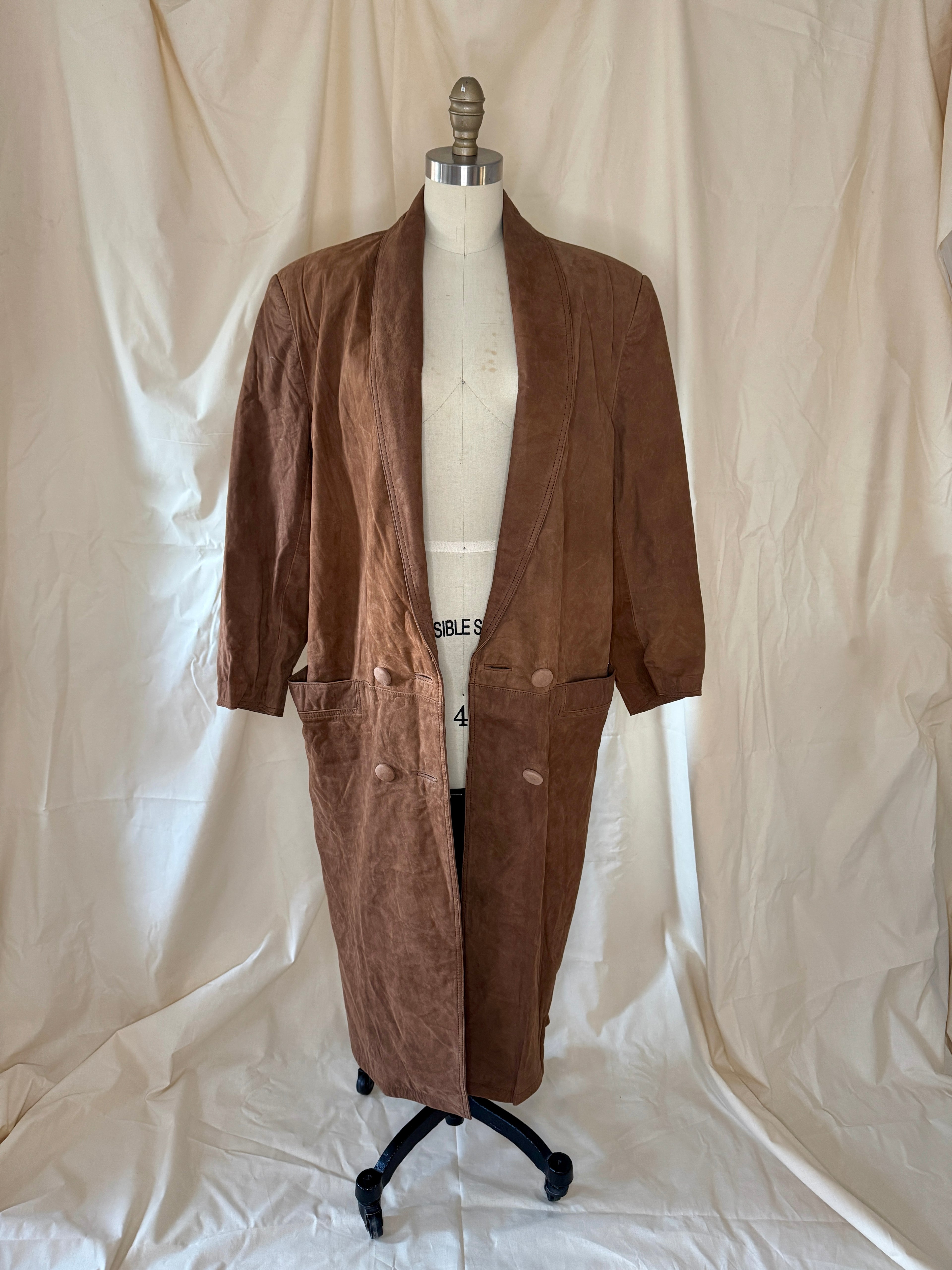 G-III Suede Trench Coat