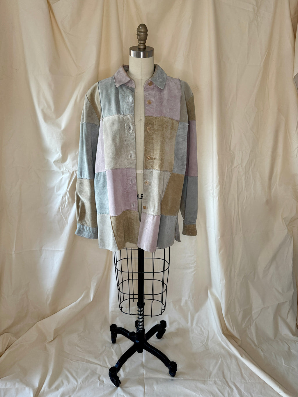 Jessica Holbrook Patchwork Suede Jacket