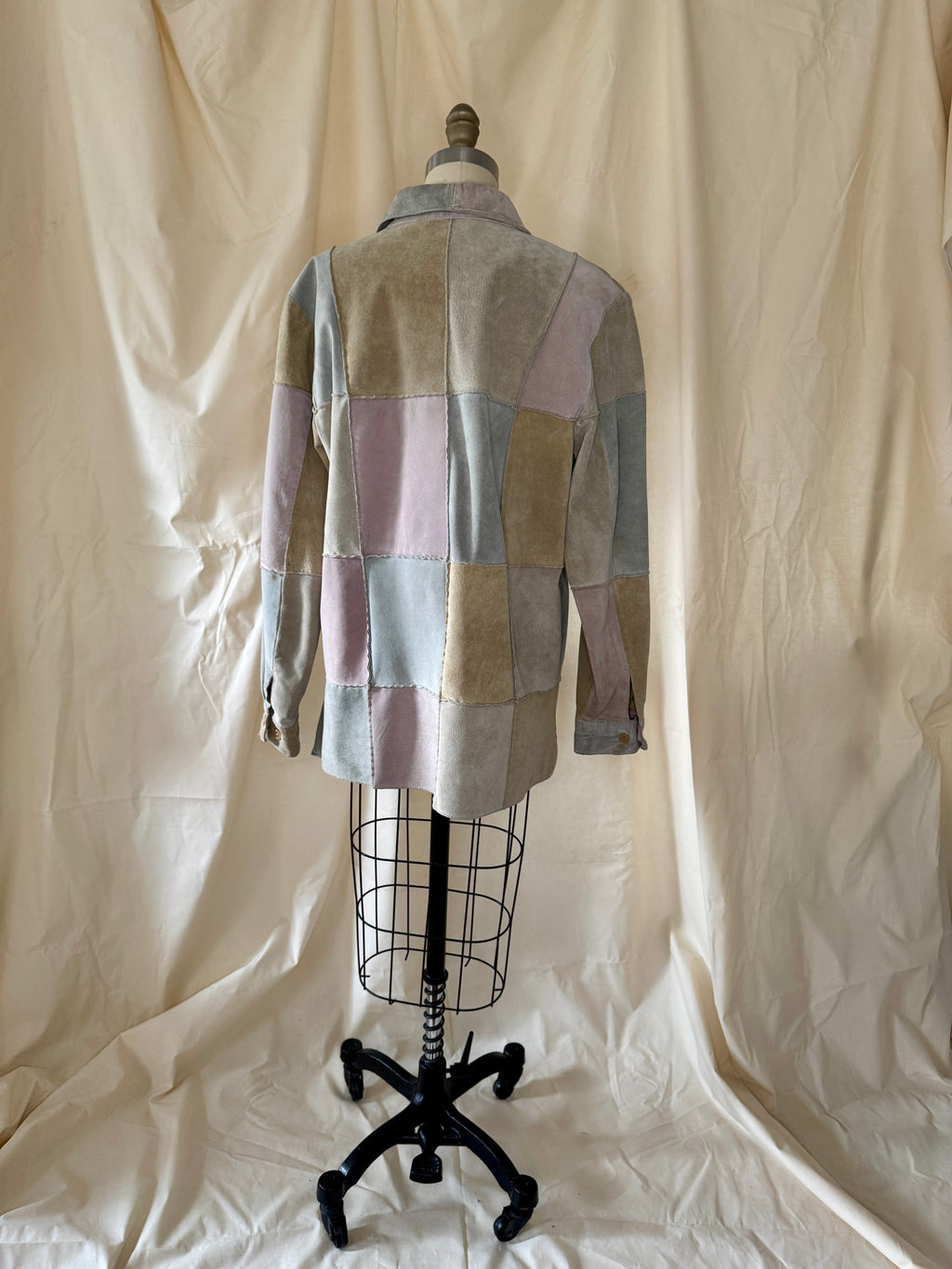 Jessica Holbrook Patchwork Suede Jacket