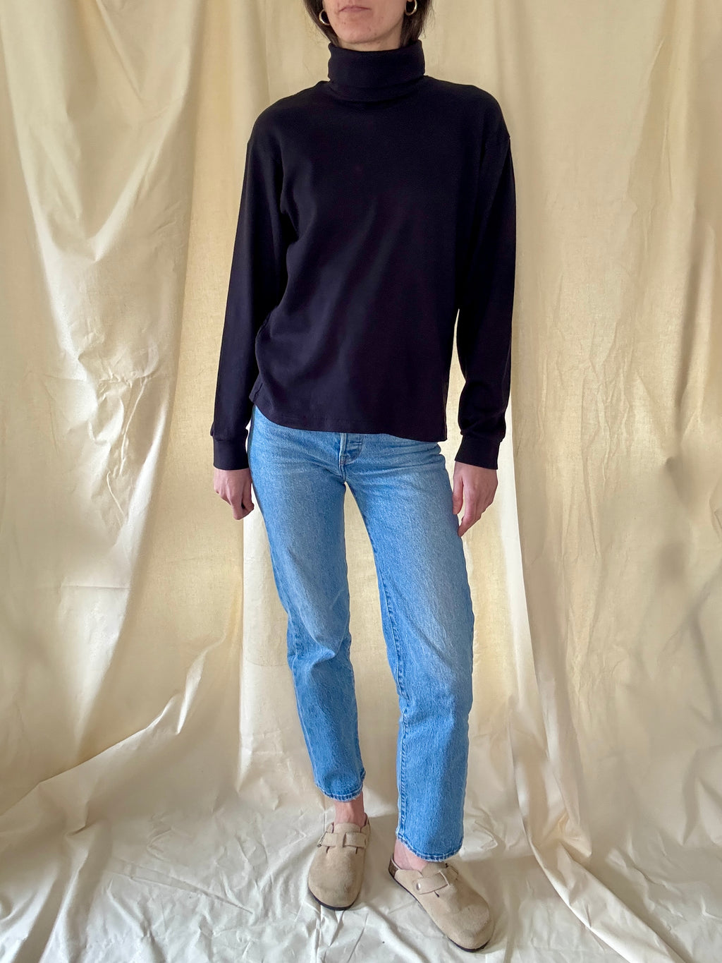 Lord & Taylor Black Turtleneck