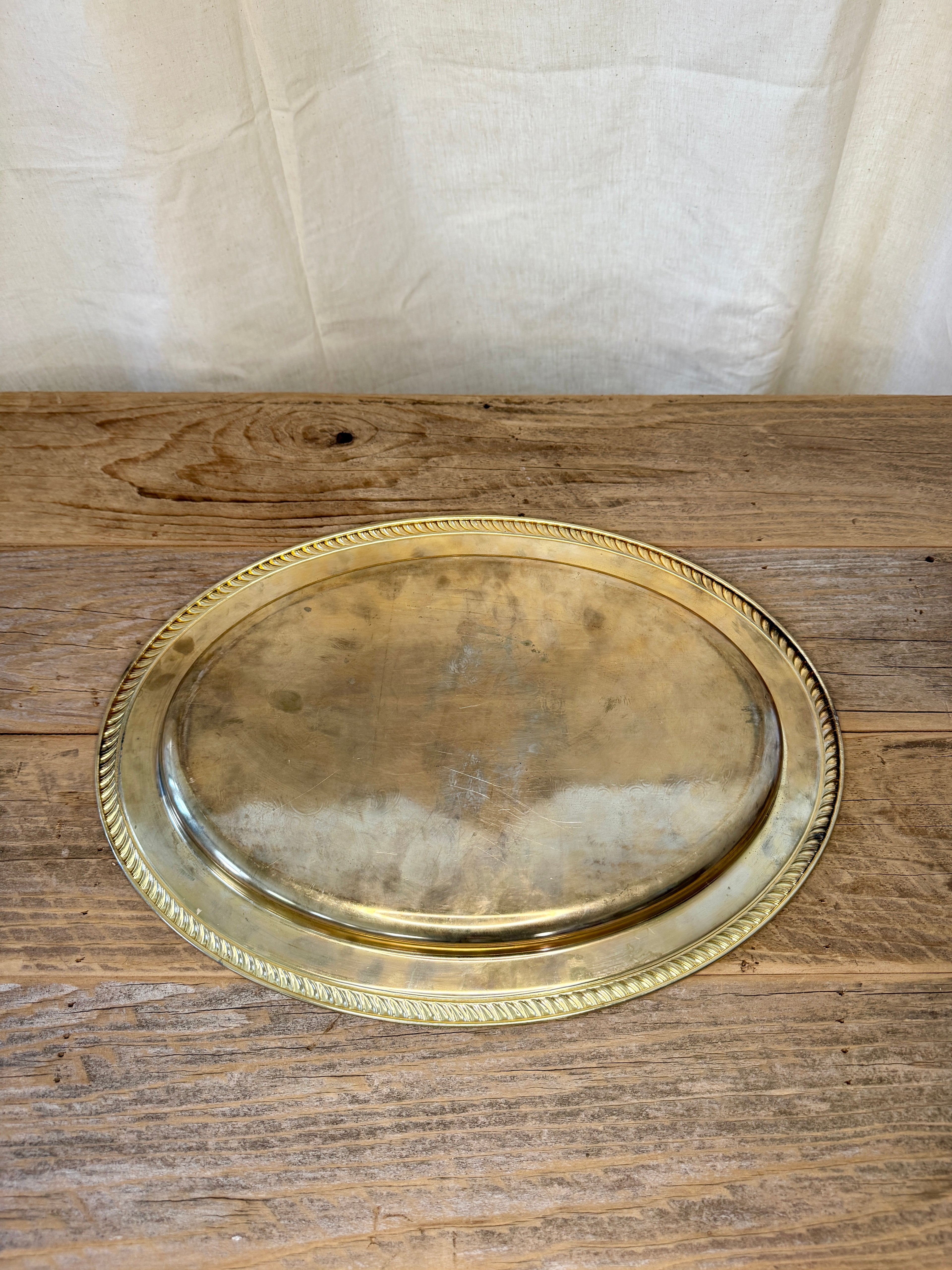 Large Oval Gold Tray