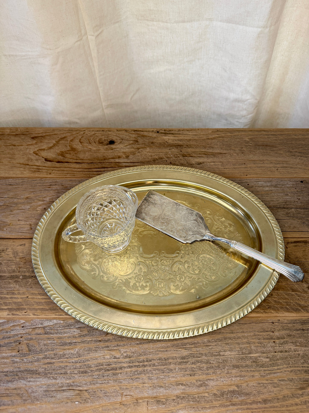 Large Oval Gold Tray