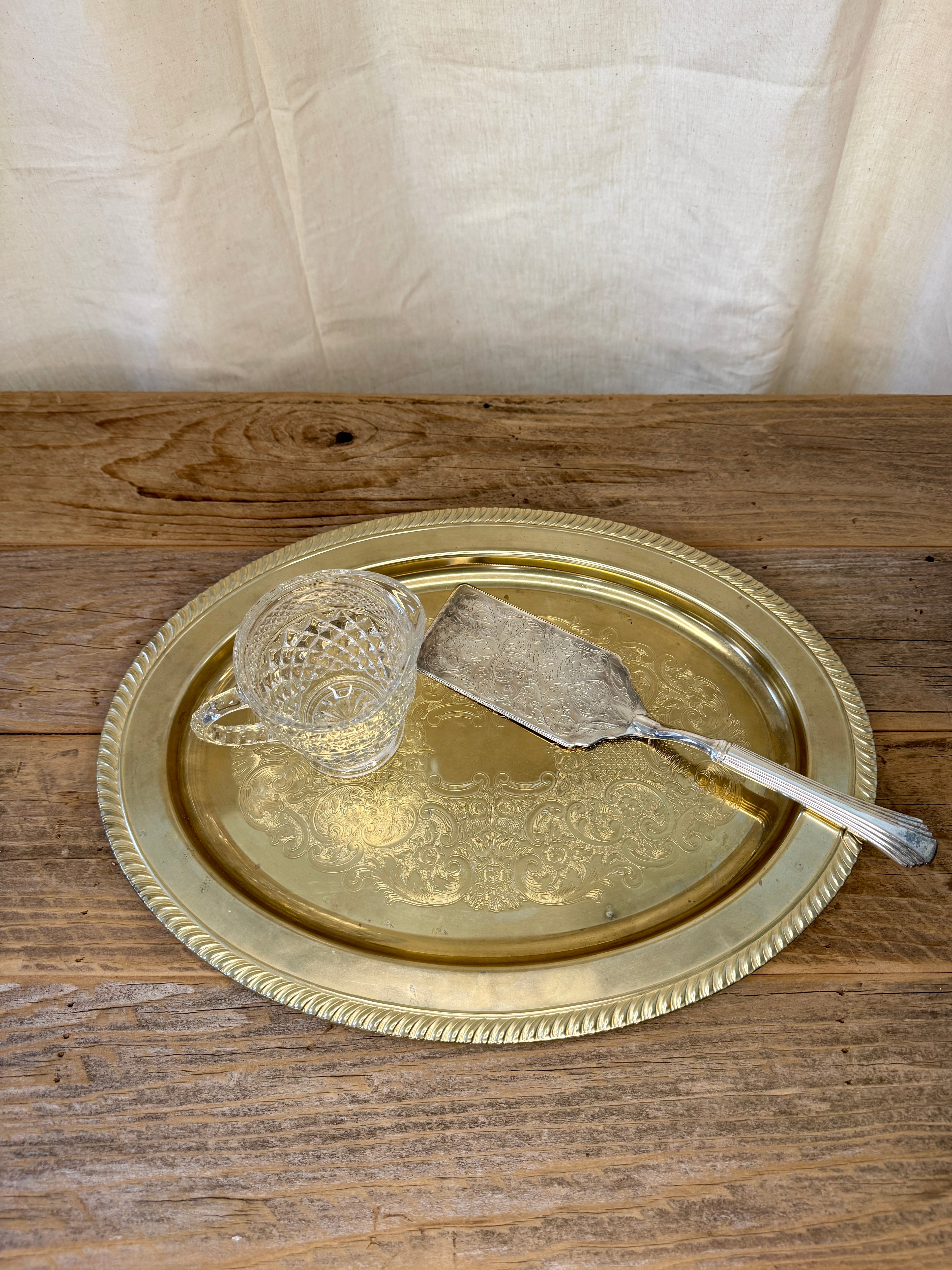 Large Oval Gold Tray