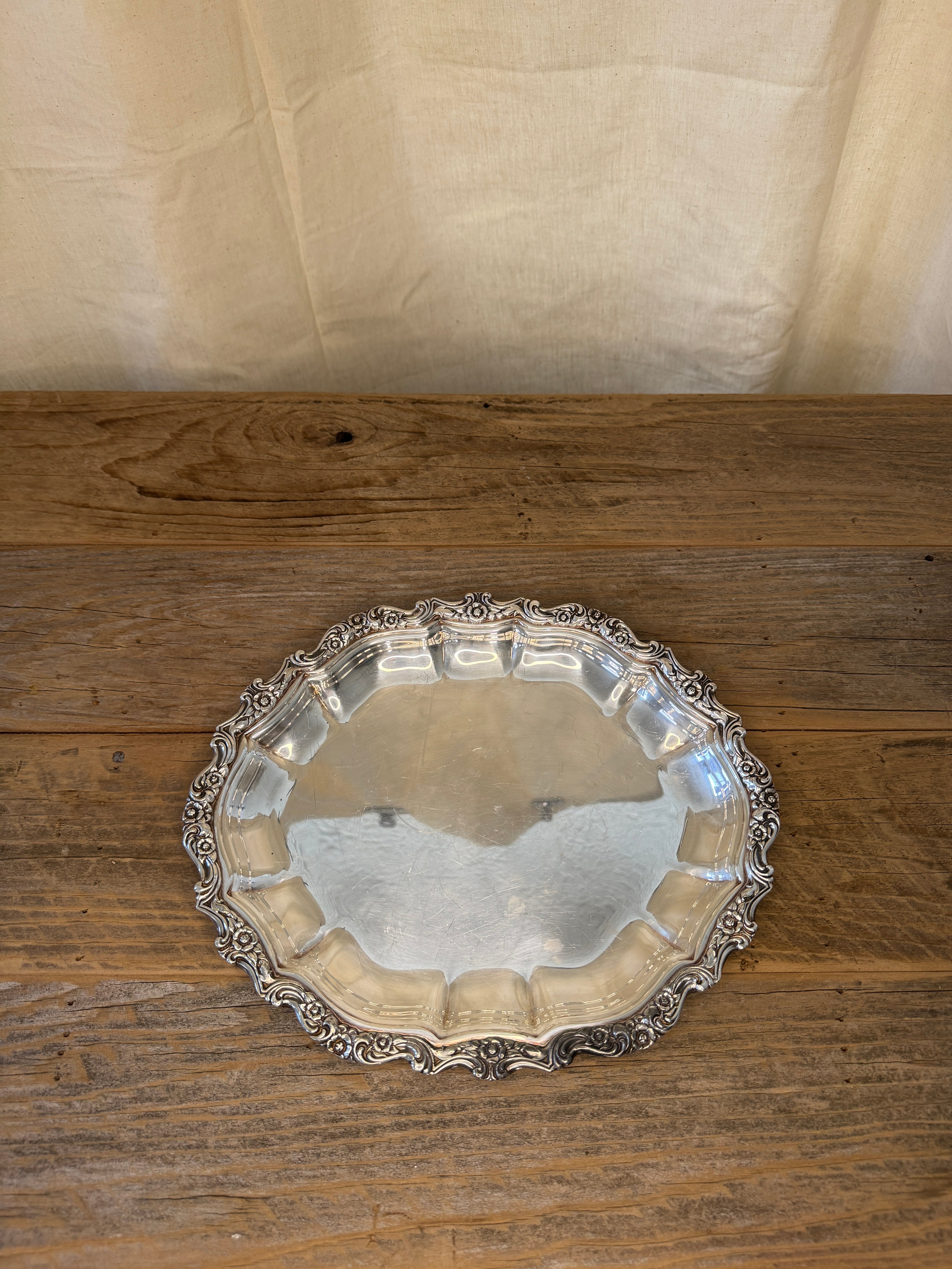 Countess Medium Oval Silver Plated Tray