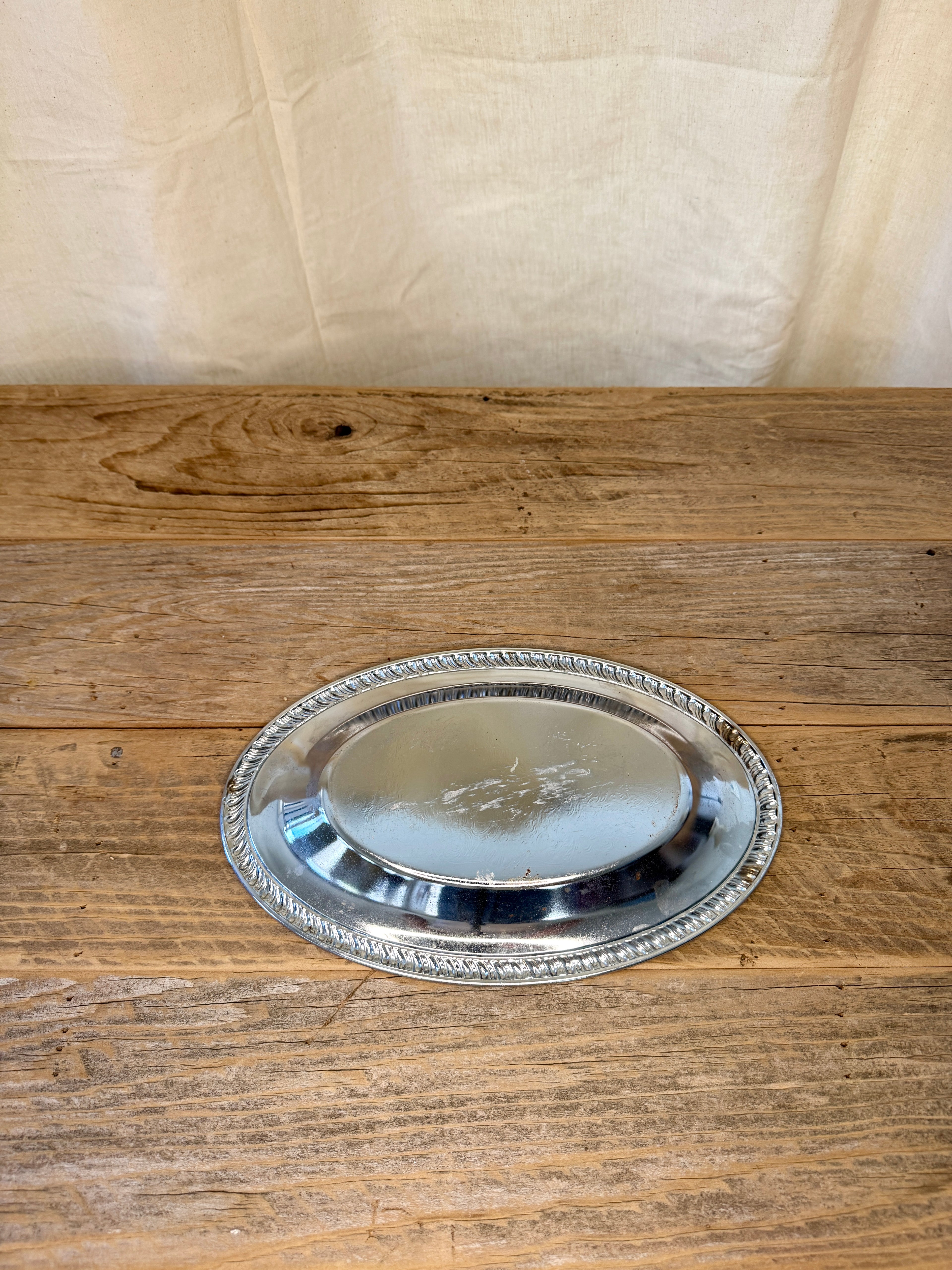 Small Oval Silver Plated Tray