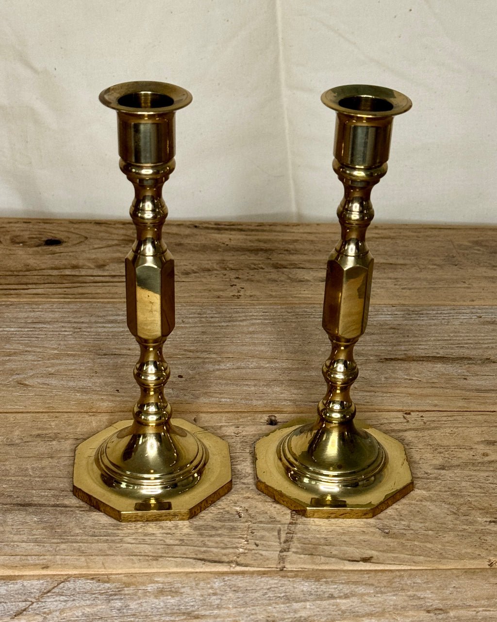 Tall Brass Candlesticks