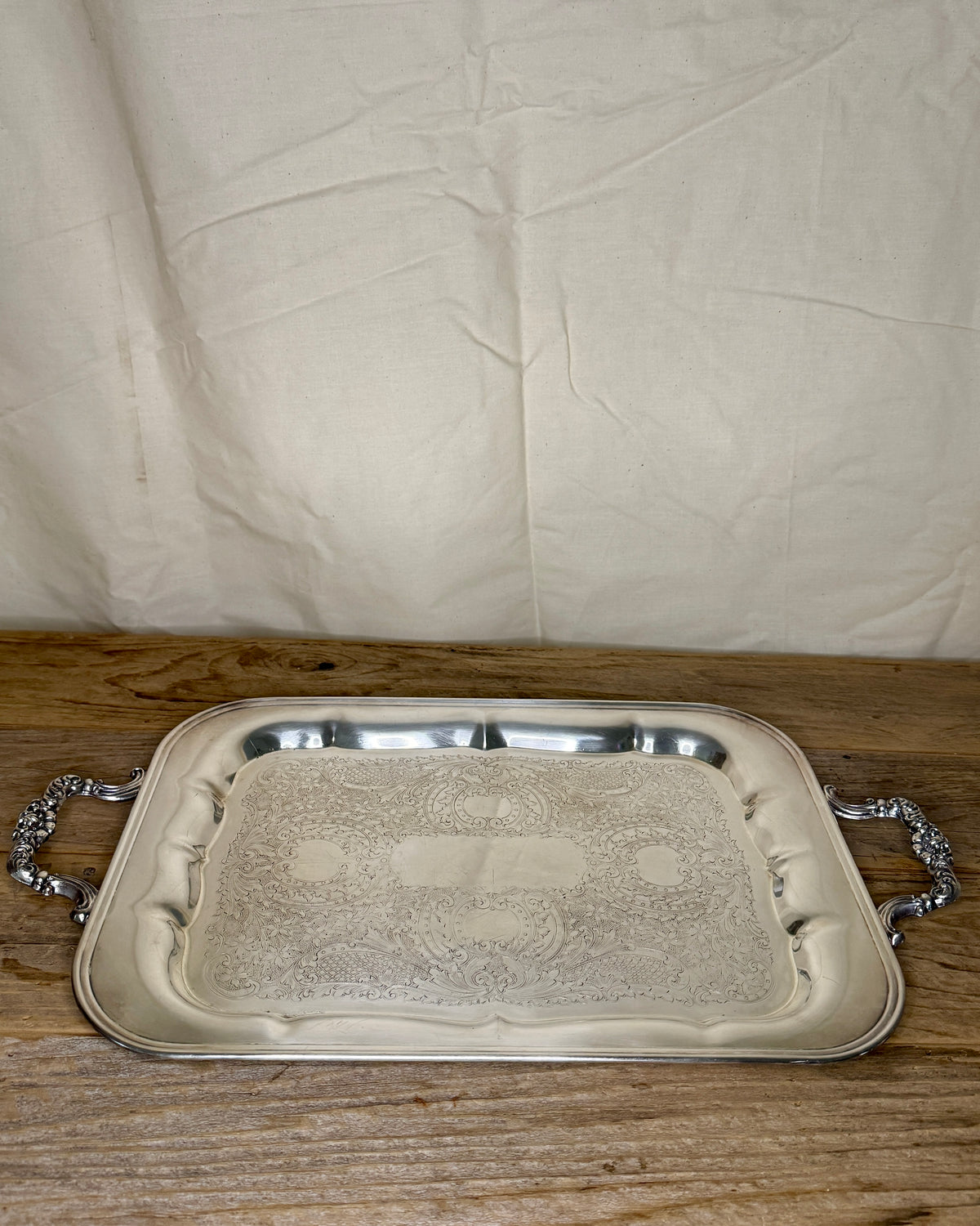 National Medium Silver Plated Long Tray