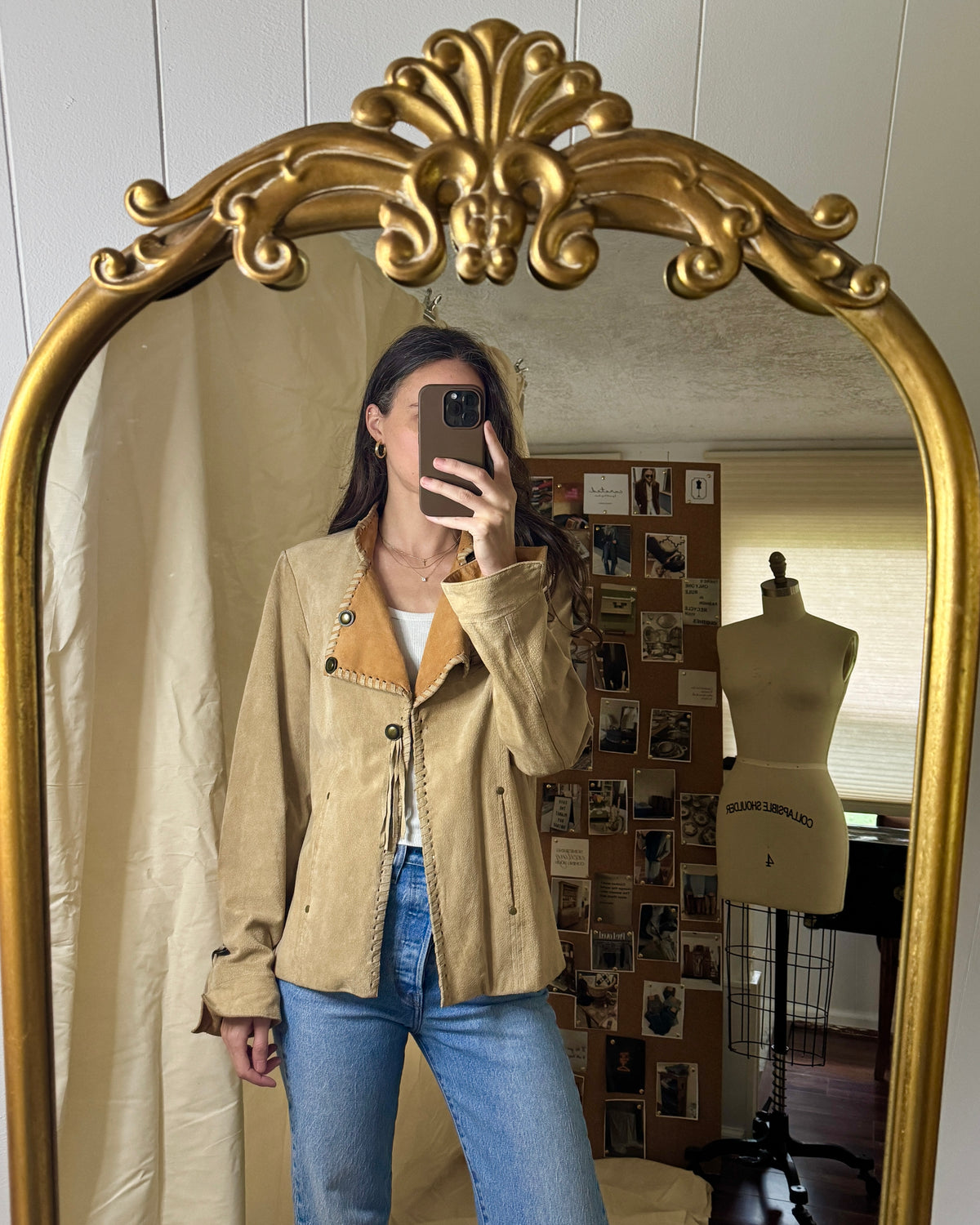 North Style Western Suede Jacket
