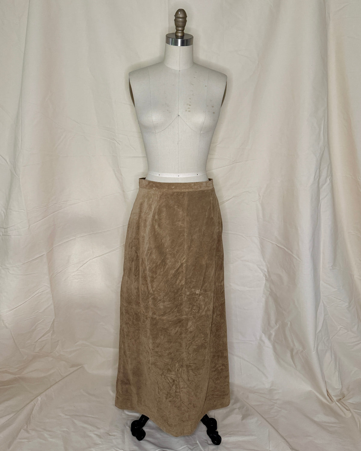 Presswick & Moore Tan Suede Maxi Skirt