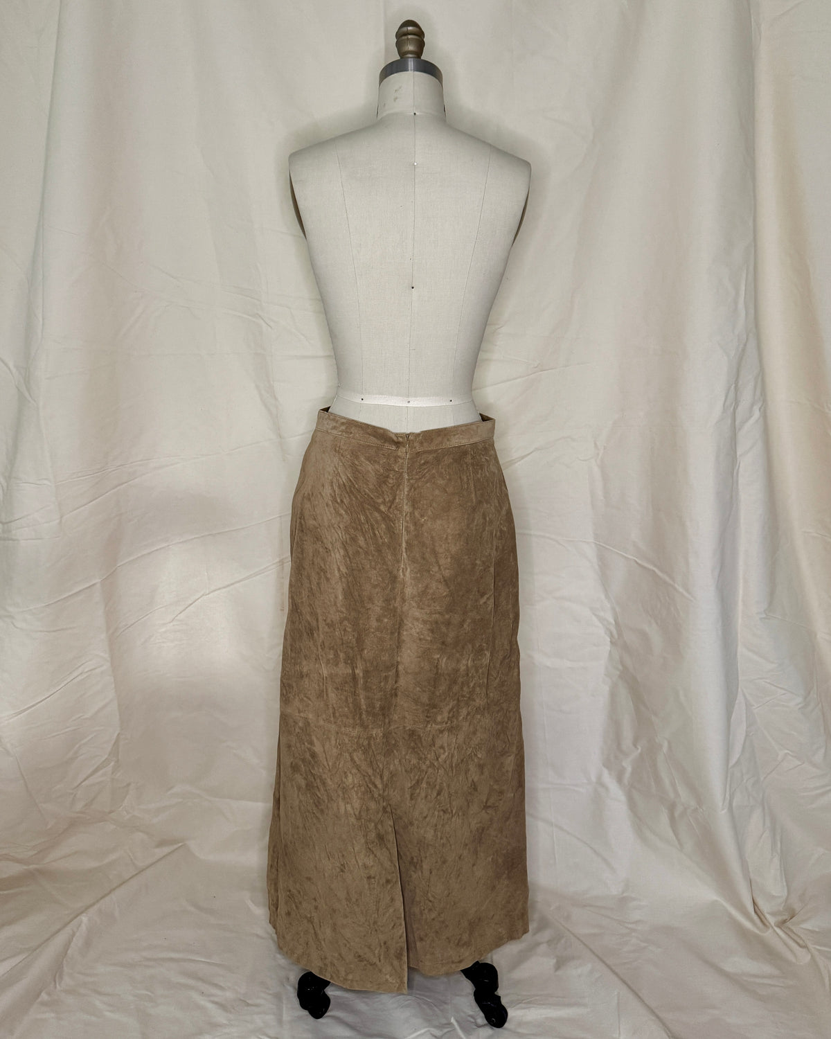Presswick & Moore Tan Suede Maxi Skirt