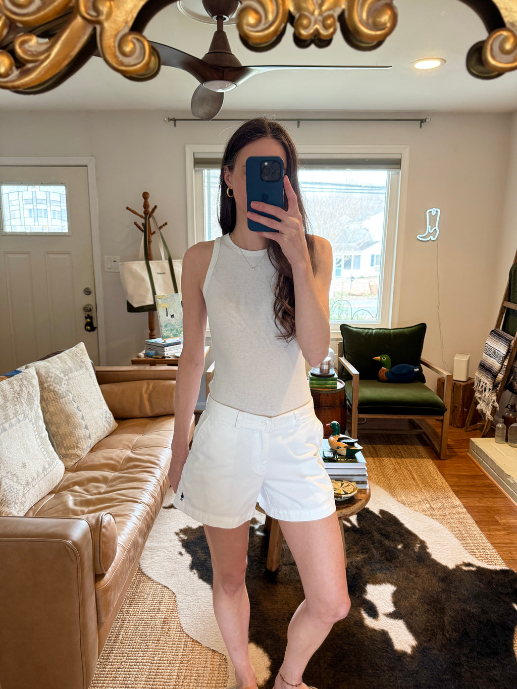 Ralph Lauren White Cotton Shorts