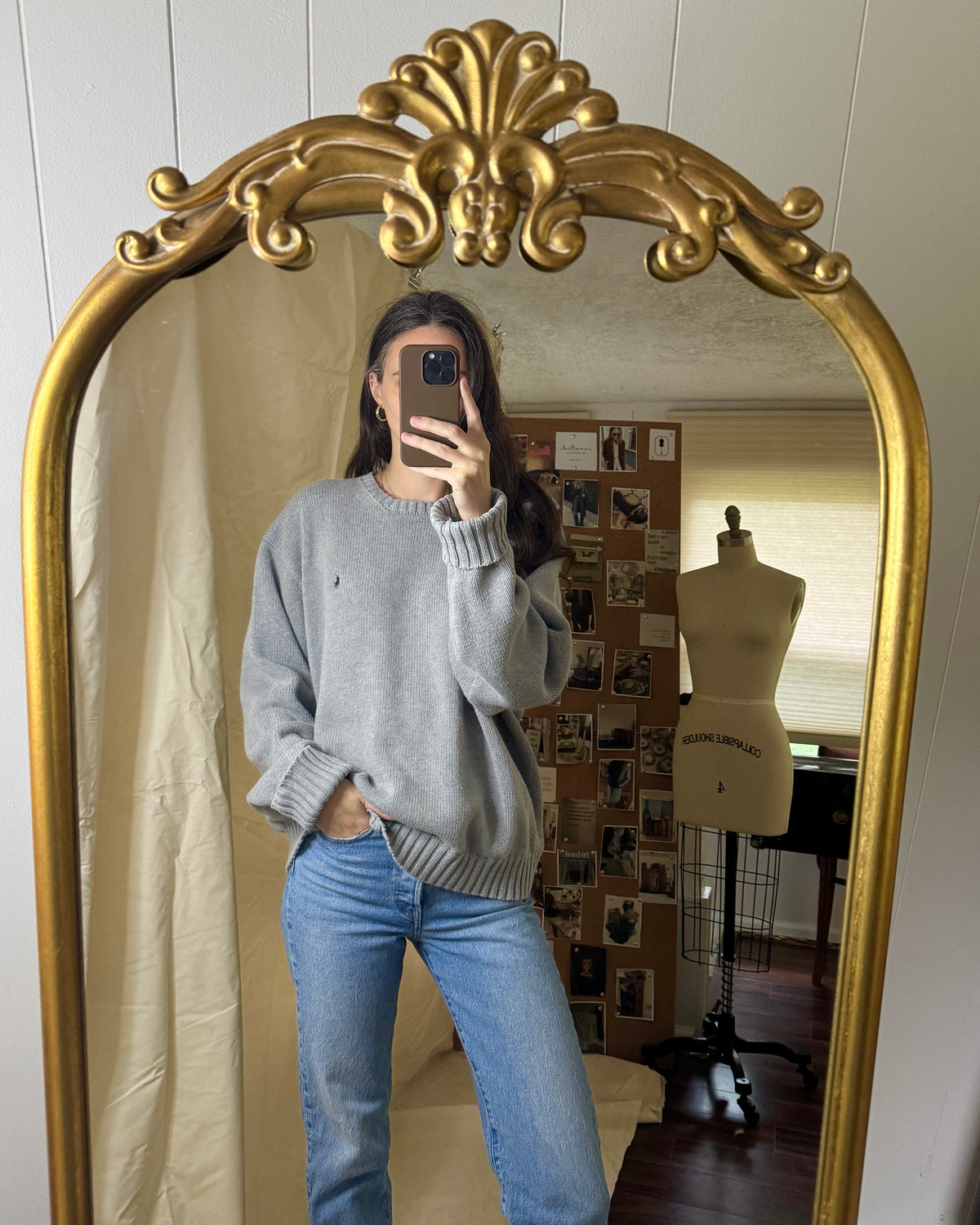 Men's Grey Polo Ralph Lauren Sweater
