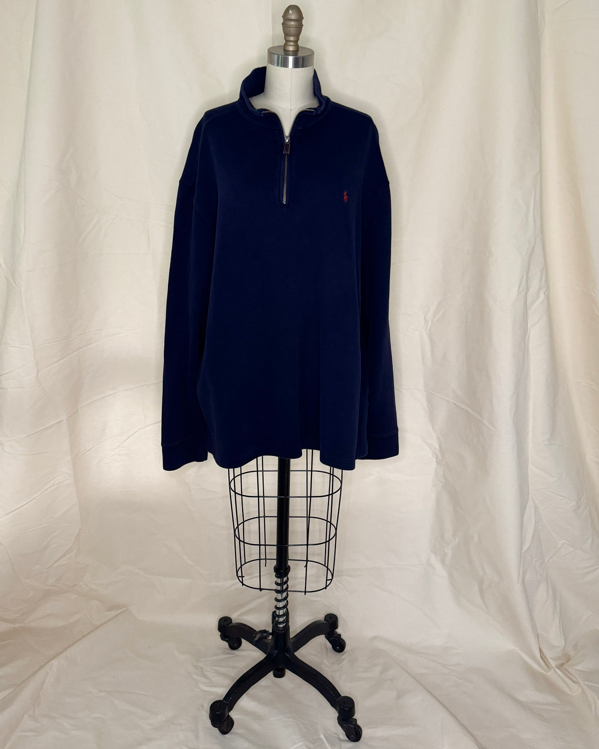 Men's Polo Ralph Lauren Navy 3/4 Zip Sweatshirt