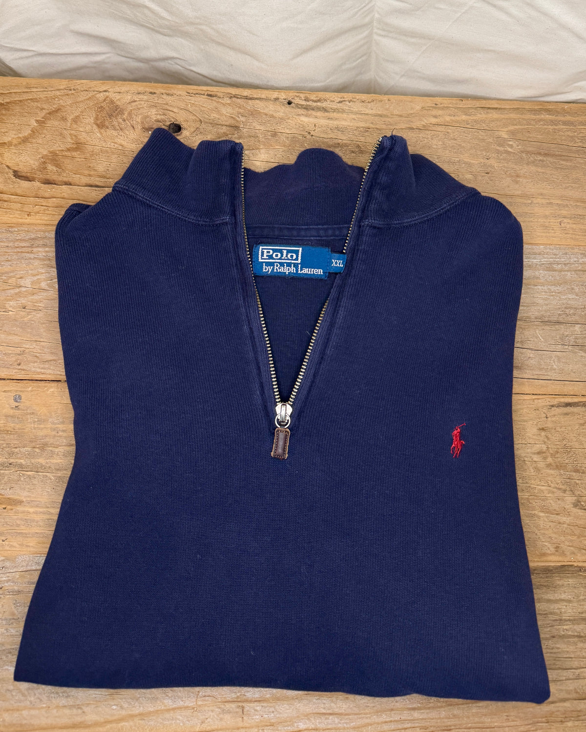 Men's Polo Ralph Lauren Navy 3/4 Zip Sweatshirt