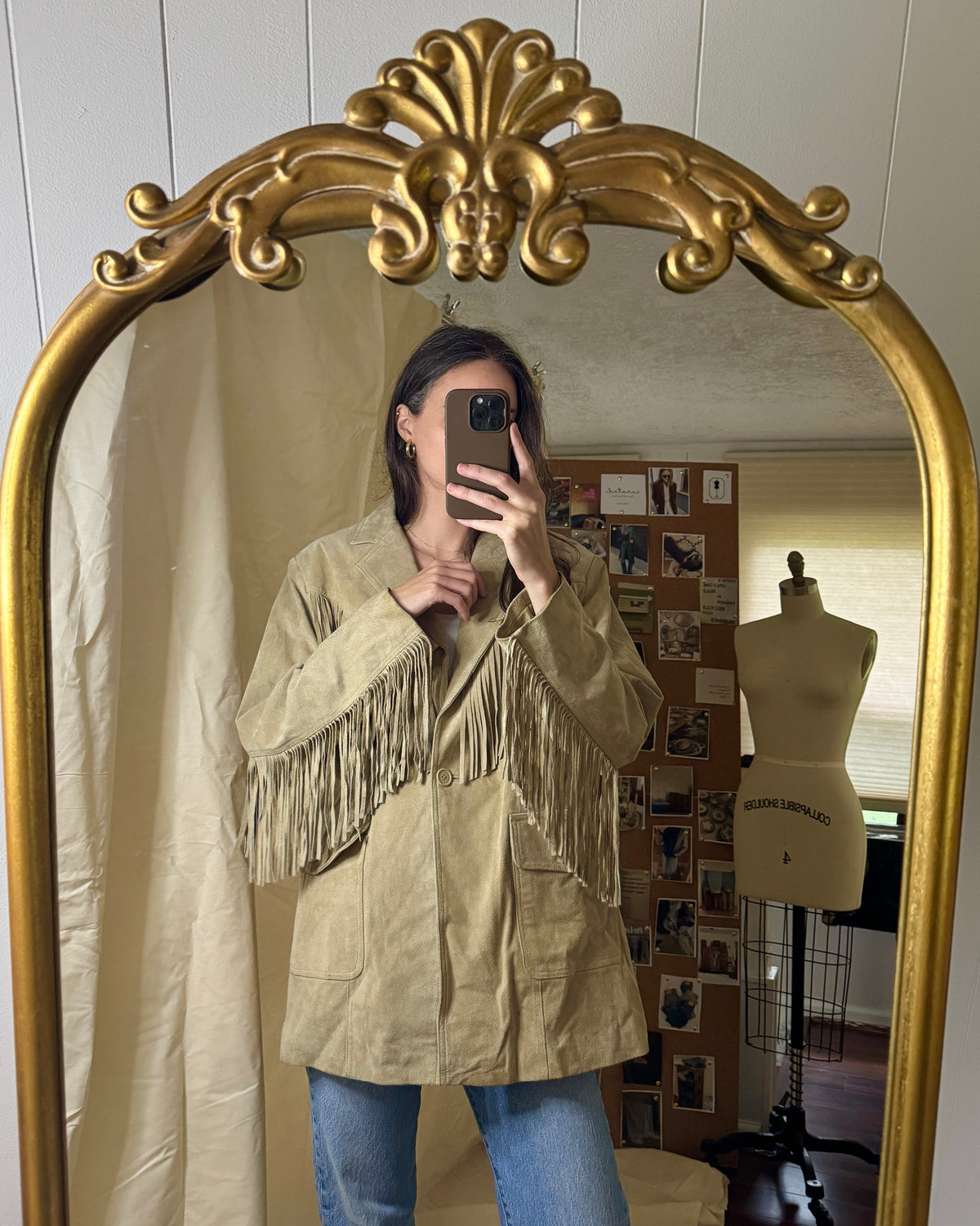Roaman's Fringe Suede Jacket