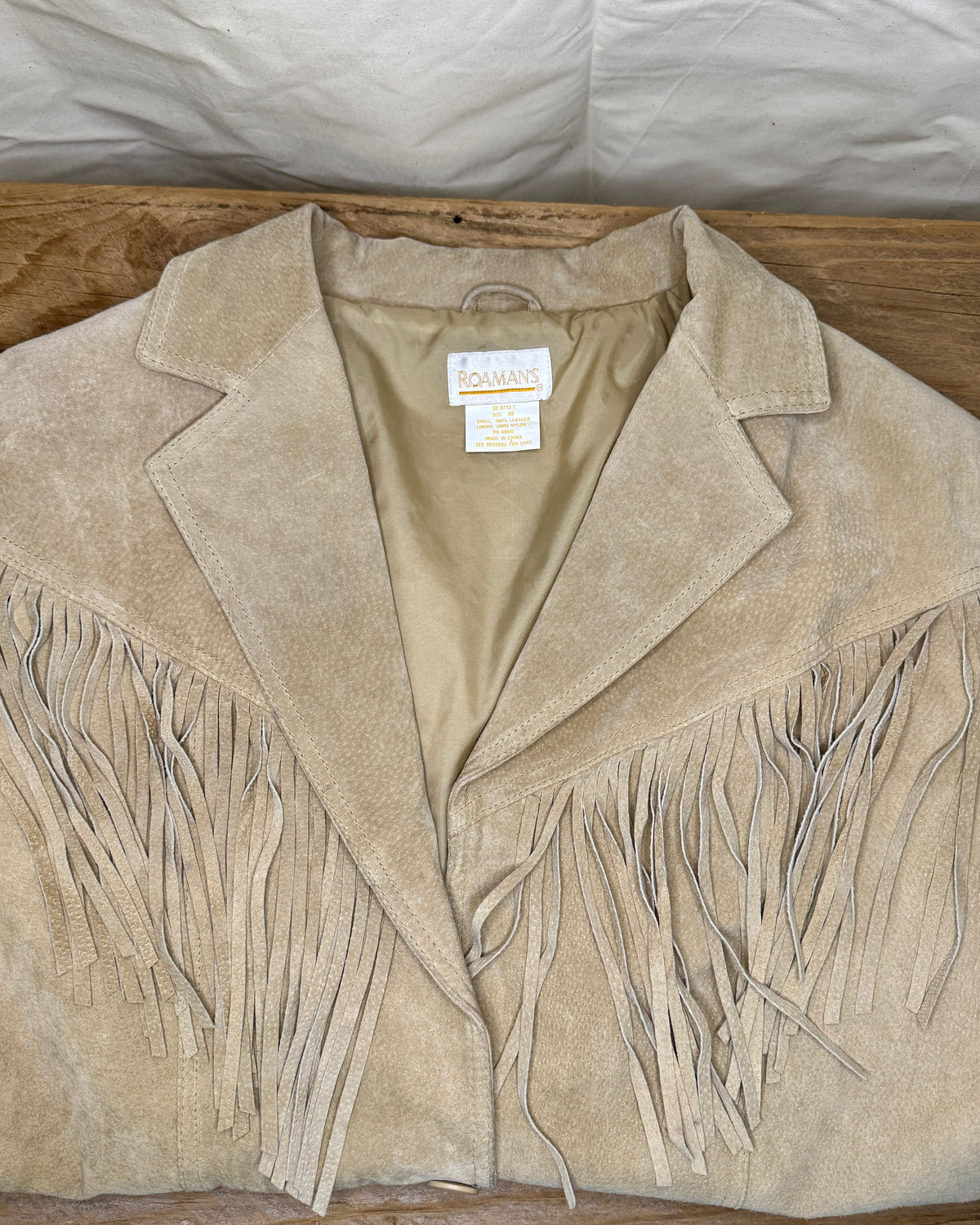 Roaman's Fringe Suede Jacket