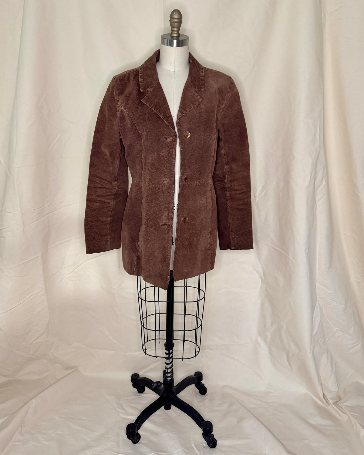 Wet Seal Dark Brown Suede Jacket